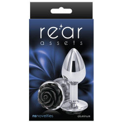 Rear Assets Plug Bijou Rear S 6 x 2.7cm Argenté-Noir
